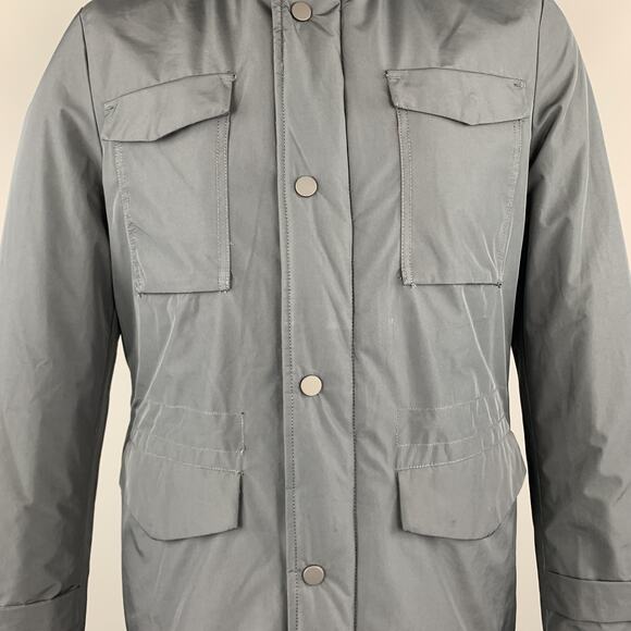 EREDI PISANO Navy Size M Padded Patch Pocket Winter Jacket - Picture 3 of 8